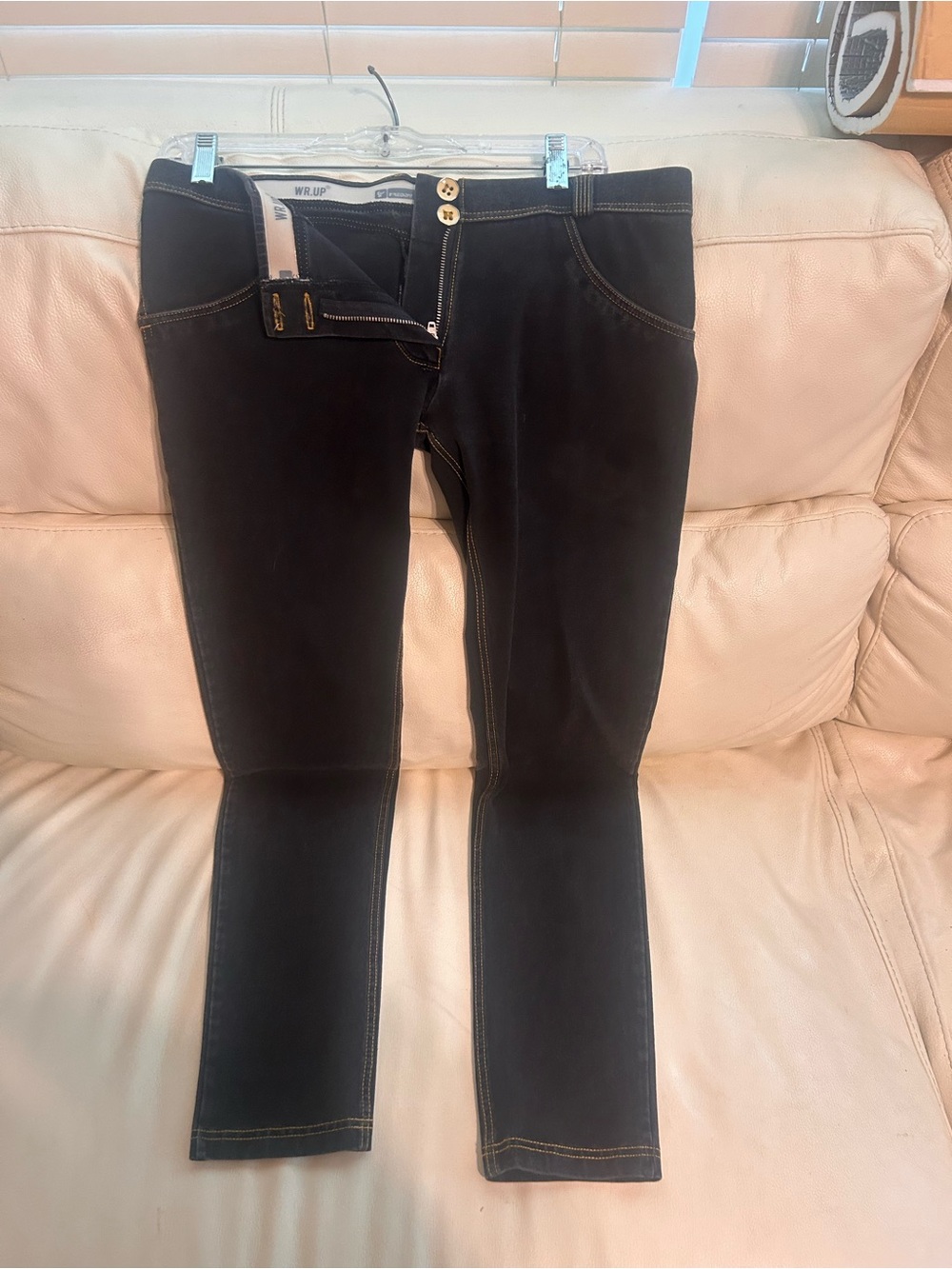 Freddy Black Skinny WR.UP™ Jeans with Contrast Stitching